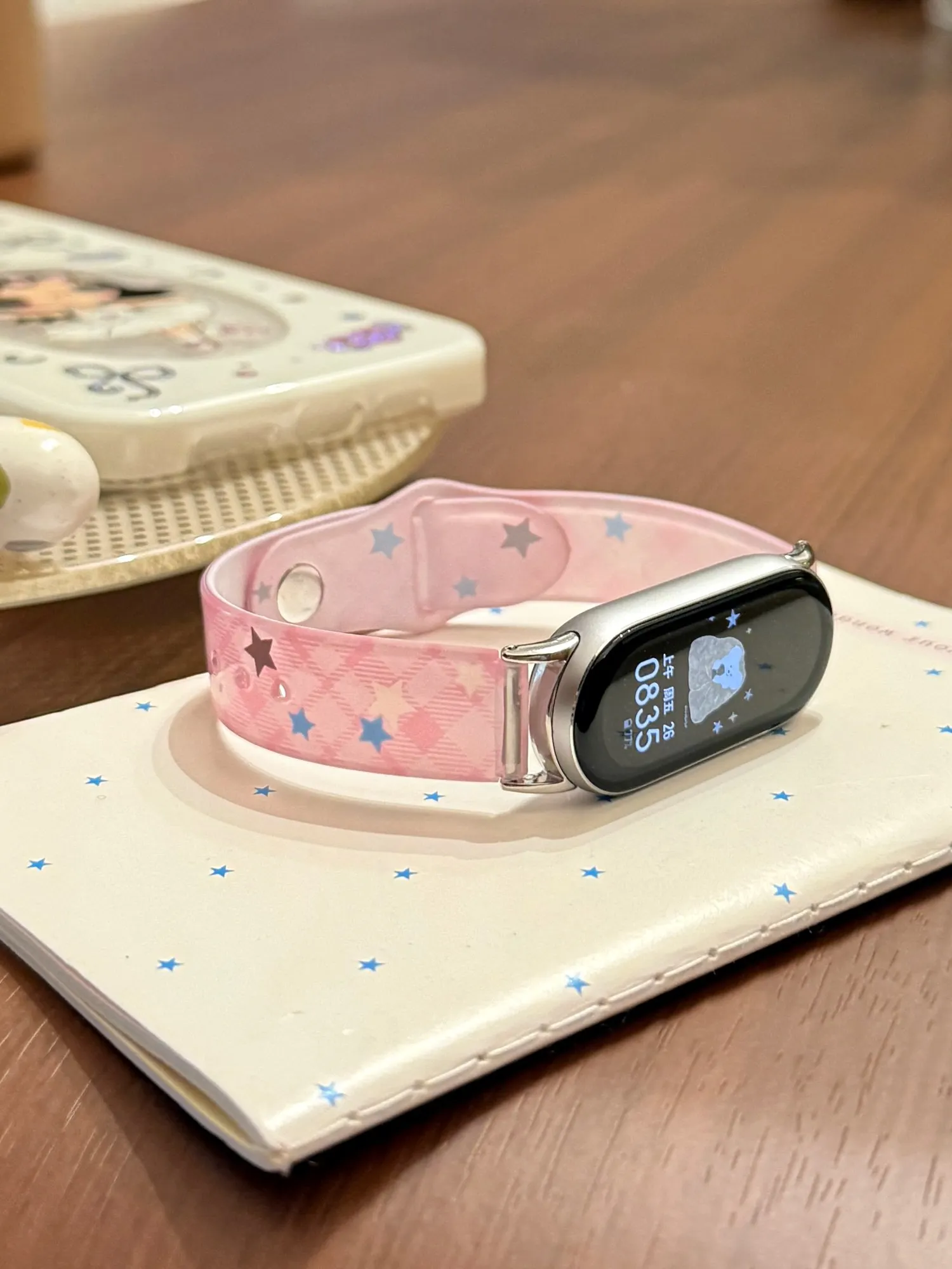 Cute star-shaped frosted soft silicone strap  For Xiaomi Band 10 9 8 NFC Accessories strap