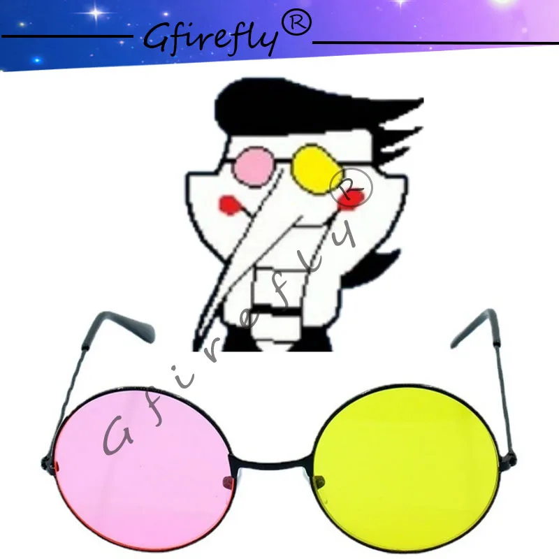 

Spamton Cosplay Owner Sunglasses Cos Colorful Trendy Mixed Color Sunglasses Halloween Party Costume Props Anime Glasses