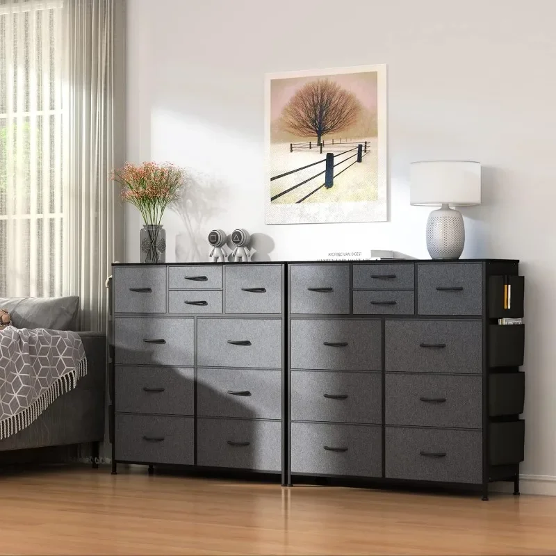 Dresser for Bedroom with 10 Drawers, Chest of Drawers Fabric Storage Tower, Organizer Unit for Living Room, Hallway, Closet