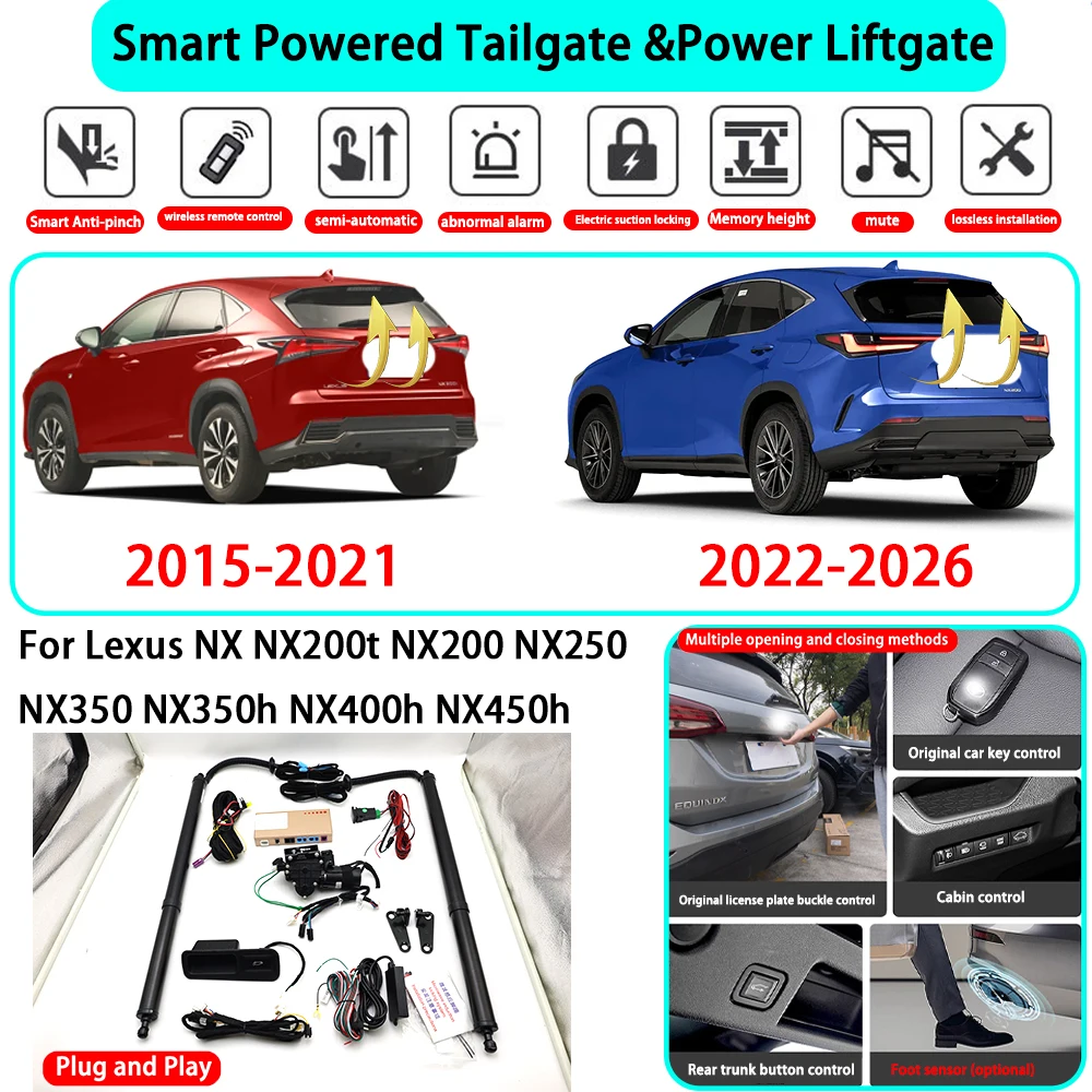 

for Lexus NX NX200t NX200 NX250 NX350 NX350h NX400h NX450h OEM Smart Automatic Powered Tailgate Electric Power Tailgate Lift Kit