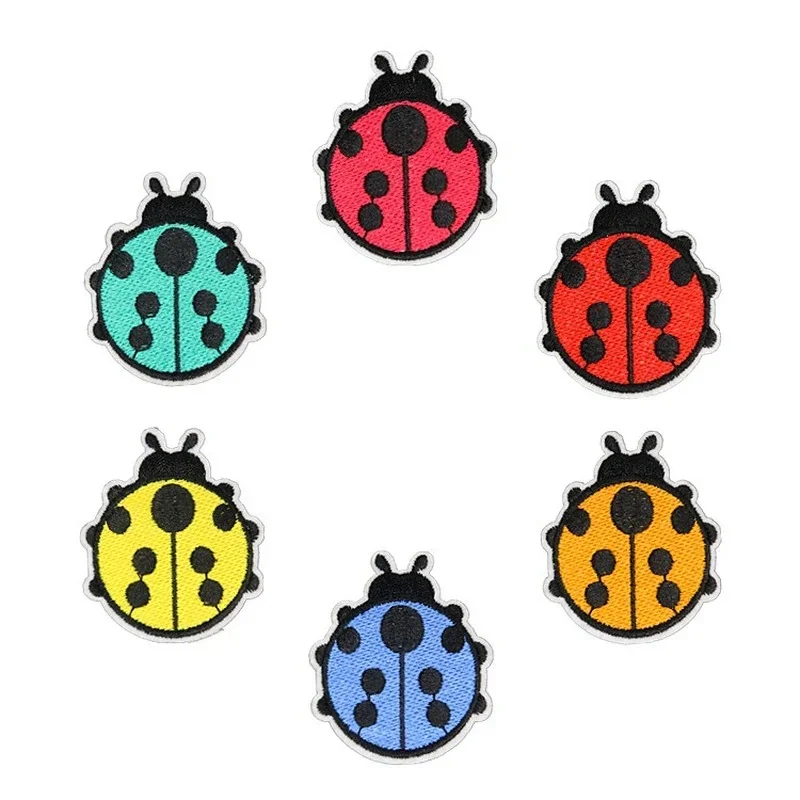 Ladybug Iron On Cartoon Animal Appliques Iron On Patch for DIY Craft Clothes Accessories