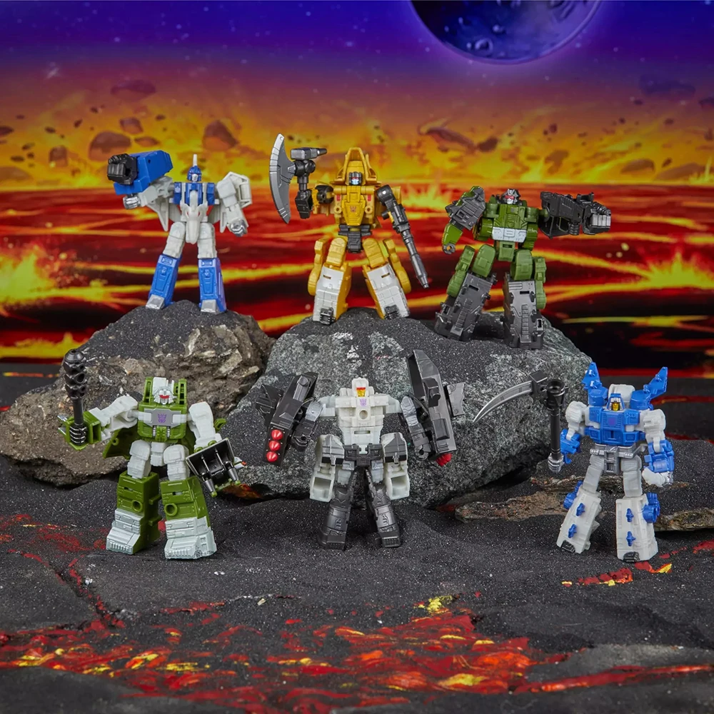 [In-Stock] Transformers Legacy United Dinobot Dinoking Multipack Nice Collectible 6-Pack-Set Action Figure Robot Model Toys