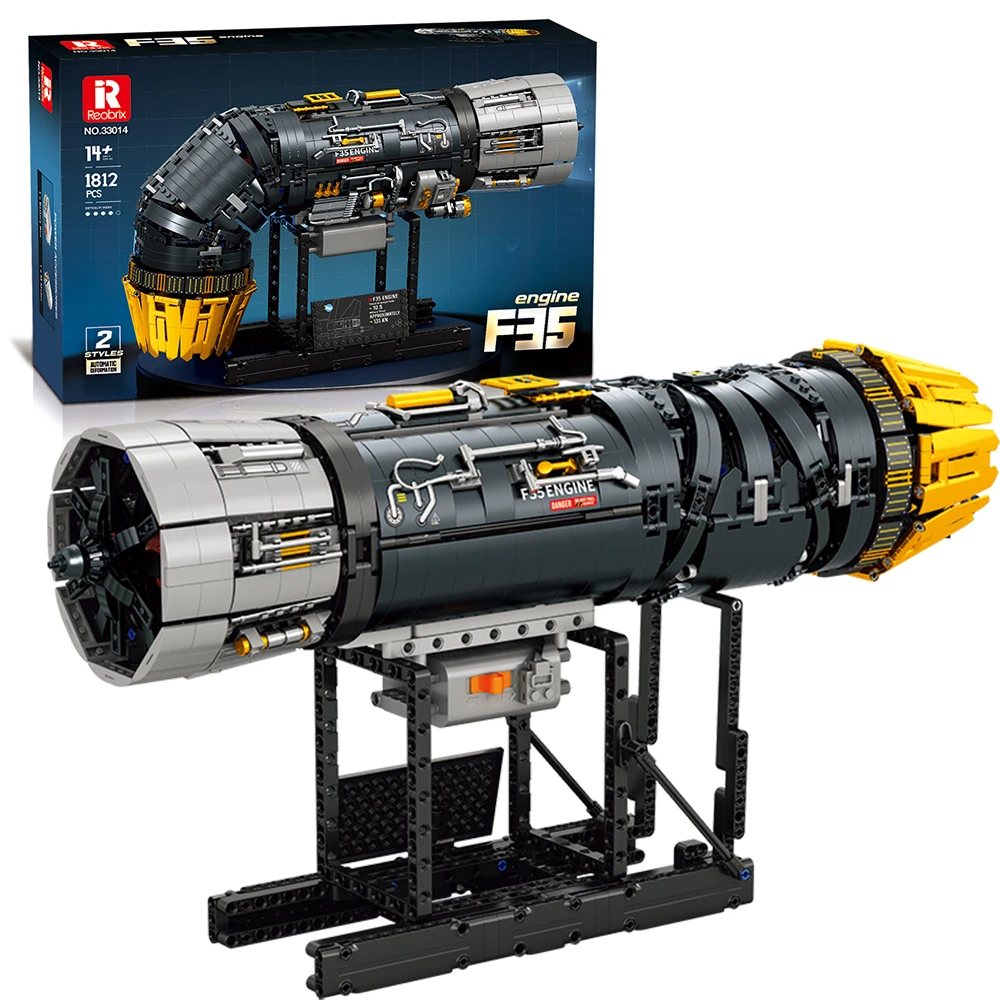 

Конструктор «Турбовентиляторный двигатель» (1812 деталей), модель двигателя вертикального взлета и посадки, развивающая игрушка для детей, подарок на праздник