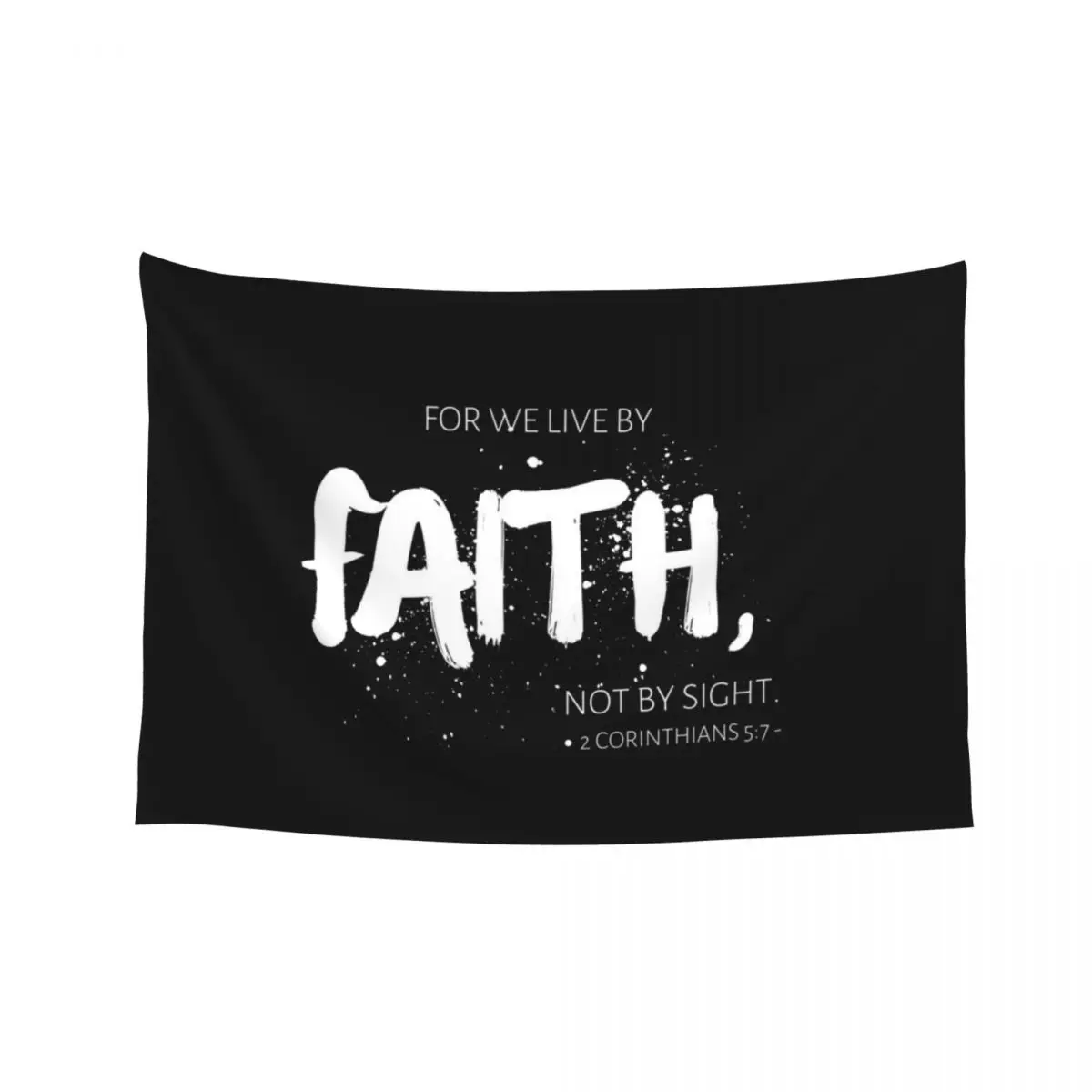 

For We Live By Faith Not By Sight 2 Corinthians 5:7 Tapestry Aesthetic Room Decor Korean Things To The Room House Decor Tapestry
