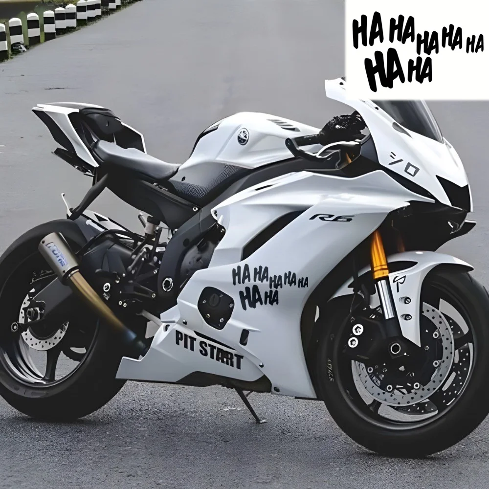 HAHAHA Why So Serious Reflective Car Stickers Auto Motorcycle Scooter Body Windshield Helmet Exterior Accessories Decal