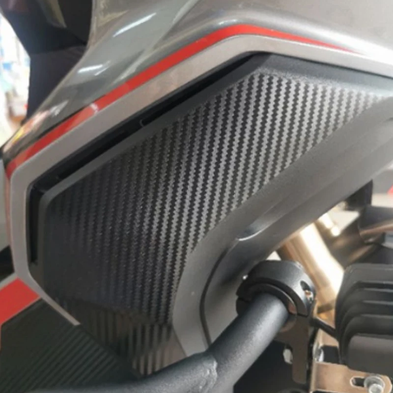 لواصق تزيين الدراجة النارية هوندا ADV 350 amen350 2022 2023 ثلاثية الأبعاد/6D مسند للقدمين ملصق للزجاج الأمامي من ألياف الكربون مجموعة كاملة #3