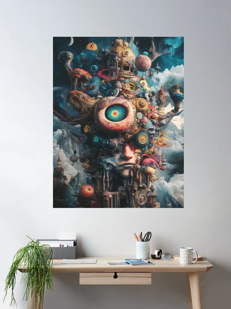 Where Stories Come From Surreal Fantasy Canvas POSTER ,Home Decor Wall art painting