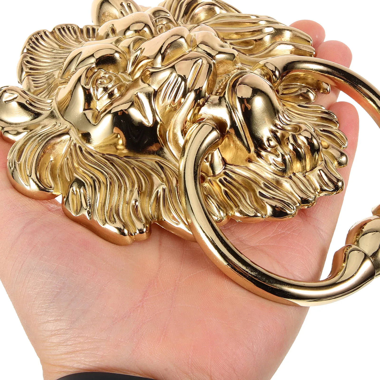 

Lion Head Door Handle Zinc Alloy Gold Finish for Doors Cabinets Windows Drawers Hardware Pull