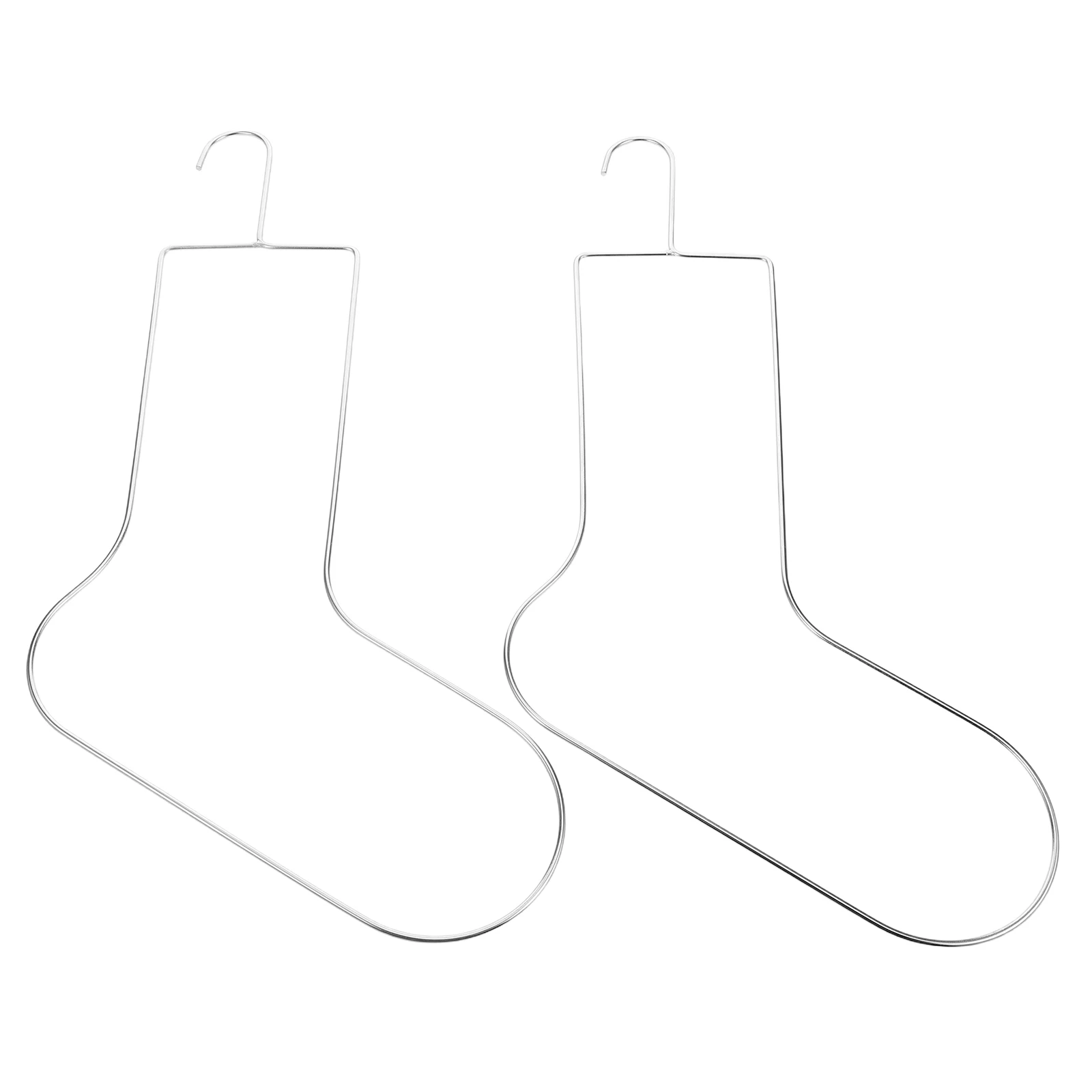 42X22.5CM2pcs حاصرات جورب معدنية الحياكة والكروشيه الفولاذ المقاوم للصدأ تشكيل شماعات لتجفيف عرض وتمتد الجوارب