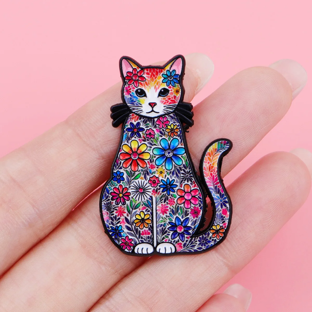 Colorful Dog Enamel Pin Cartoon Rooster Brooch For Coat Cute Flower Cat Brooches Fashion Lapel Badges Jewelry Gift for Friends