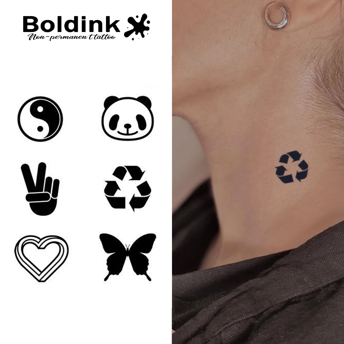 

Временная татуировка Harmony Icons Boldink, меньше до 15 дней, новая технология, волшебная водонепроницаемая полуперманентная наклейка.