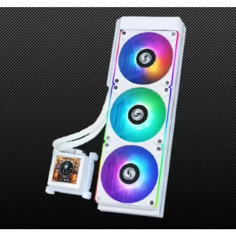 مخزون جديد LIAN LI Hydroshift 360R أبيض وأسود LCP شفرة مروحة AIO CPU برودة ARGB السائل وحدة المعالجة المركزية مروحة كمبيوتر ألعاب التبريد
