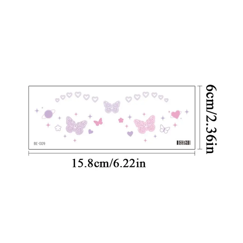 Face Tattoo Cute Face Patch Sweet Makeup Makeup Stickers Temporary Tattoo Beauty Sticker Face Stickers Eye Makeup Decal