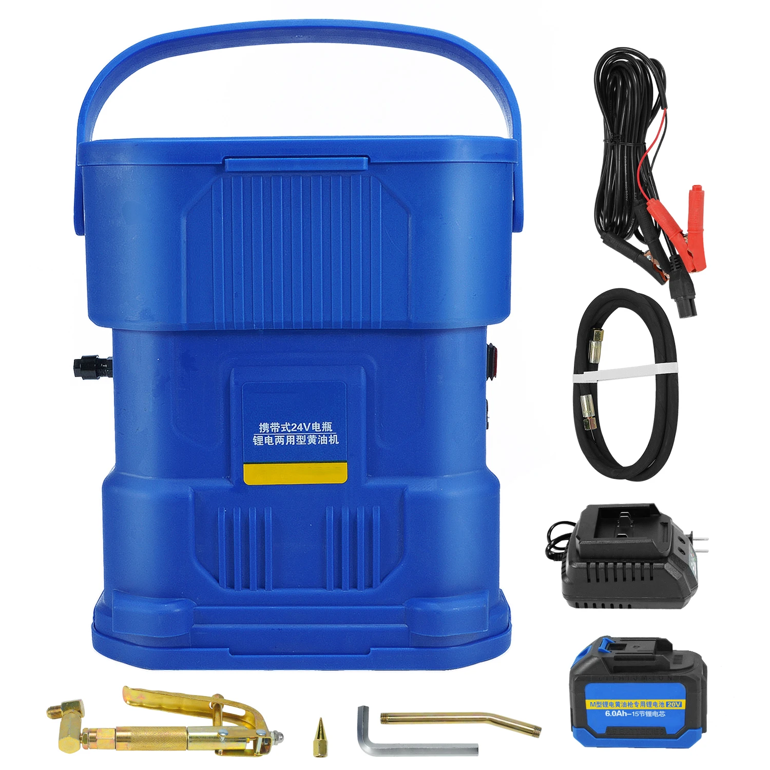 

Portable cordless 24v butter gun pump high quality lithium battery powered electric butter gun