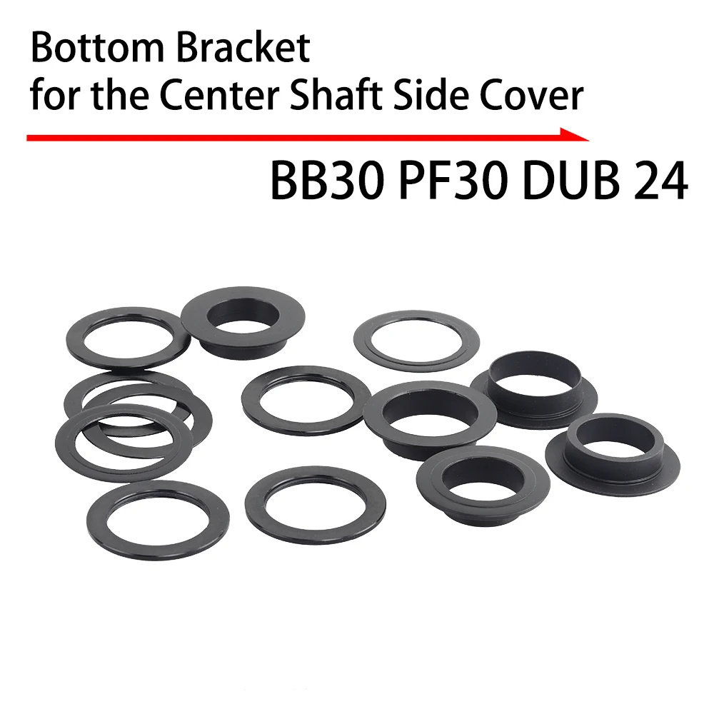 30 to 29 DUB 24mm Diameter Bicycle BB Shaft Bearing Cap Press-in Cover Dustproof Waterproof ROAD MTB Bike Parts Mountain Bikes