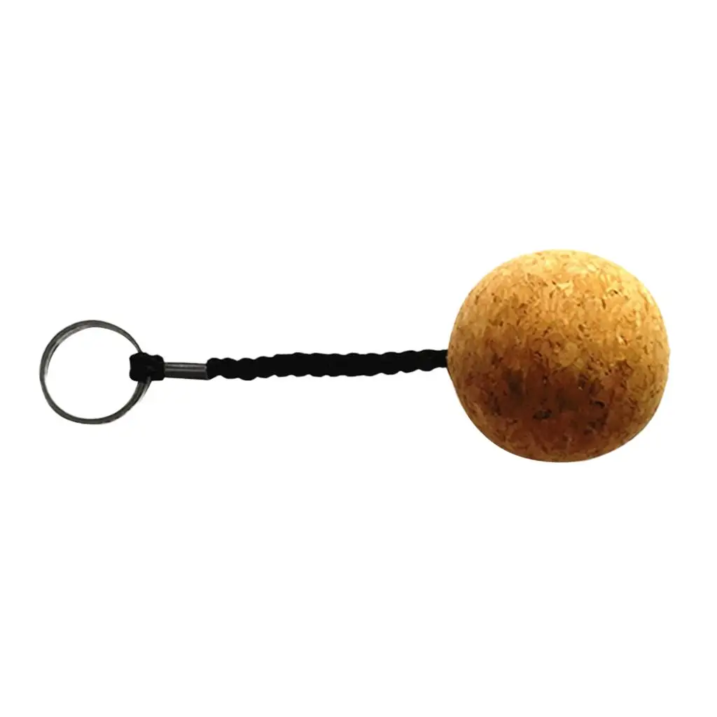 Marine Cork Key Float Lightweight Water Ball Keychain for Boat Rail Netting and Kayaking Needs