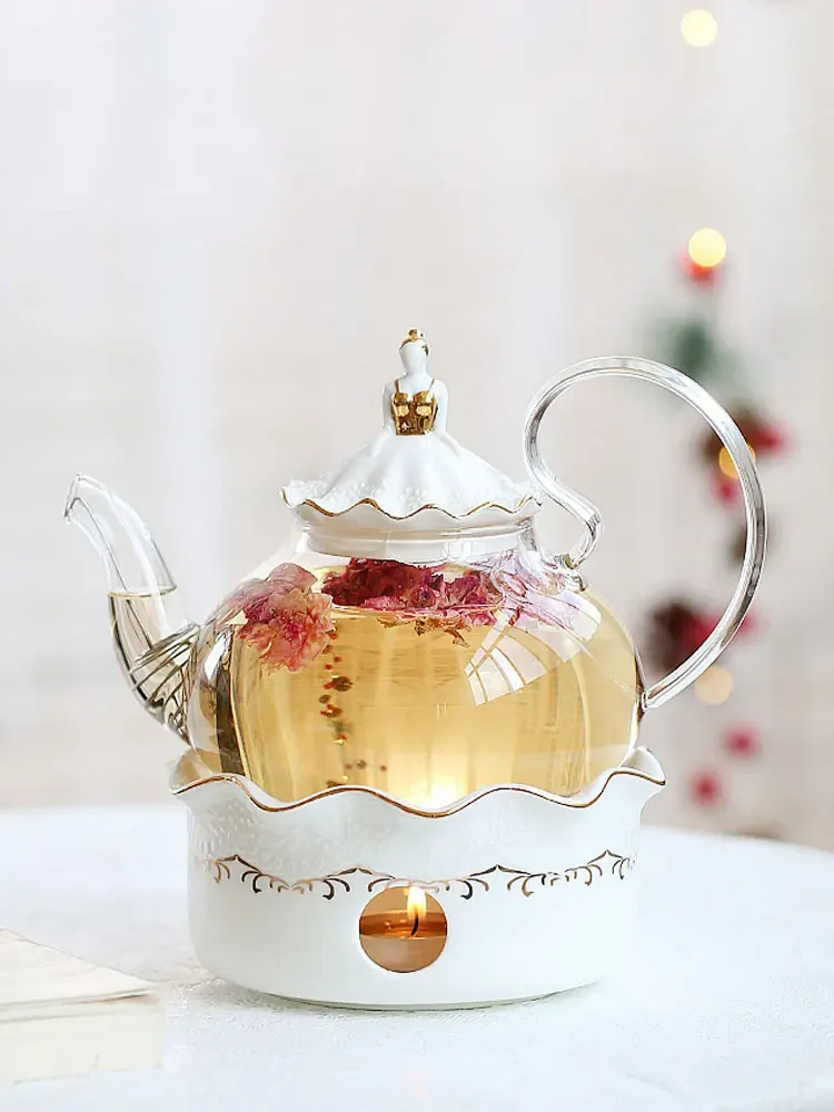 

Candle Heating Fruit Teapot Set Heat Resistant