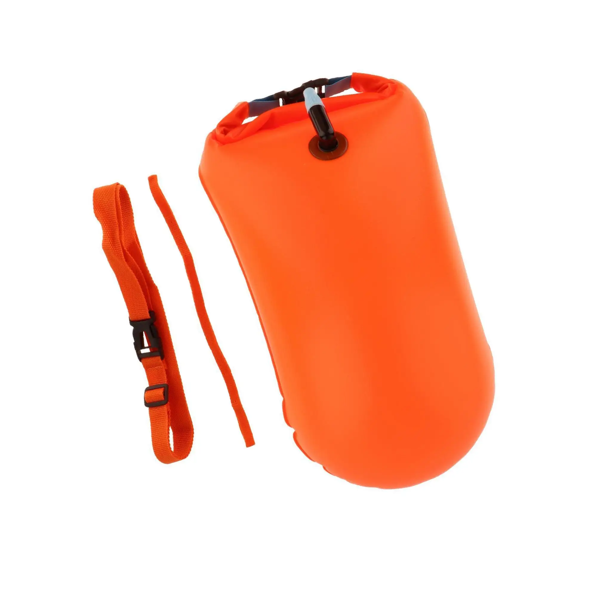 

Плавательный пузырьковый поплавок, буй, надувная подушка безопасности, открытая вода, 20 л, желтый, 27x63 см