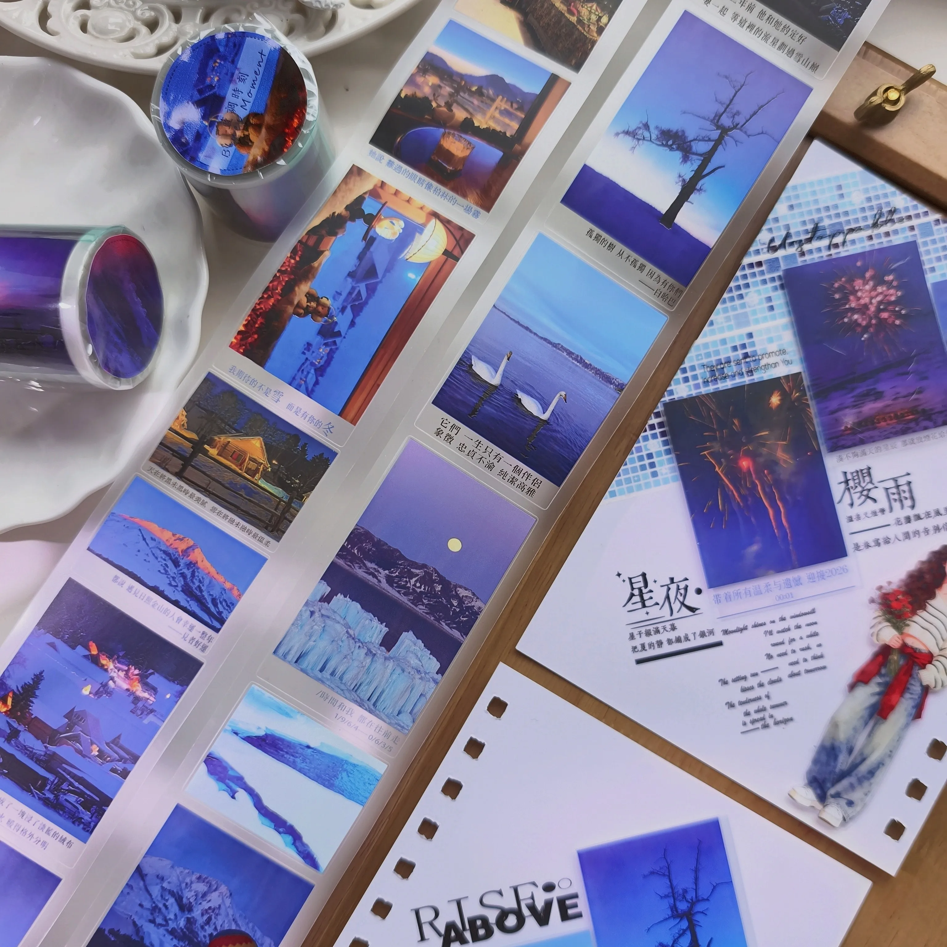

〖Yearning for Freedom〗Photography Landscape Handbook washi pet tape sticker trip to Xinjiang and Tibet