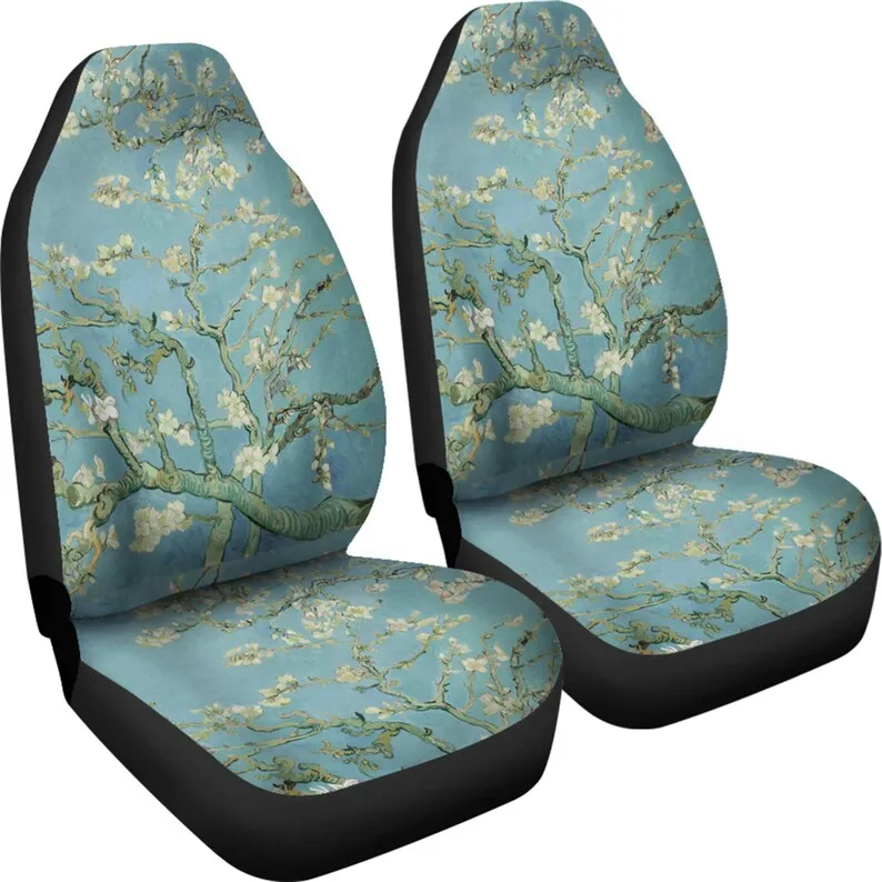 Vintage Art Vincent van Gogh Almond Blossom Car Seat Covers, Custom Made Cover Cute Car Accessories