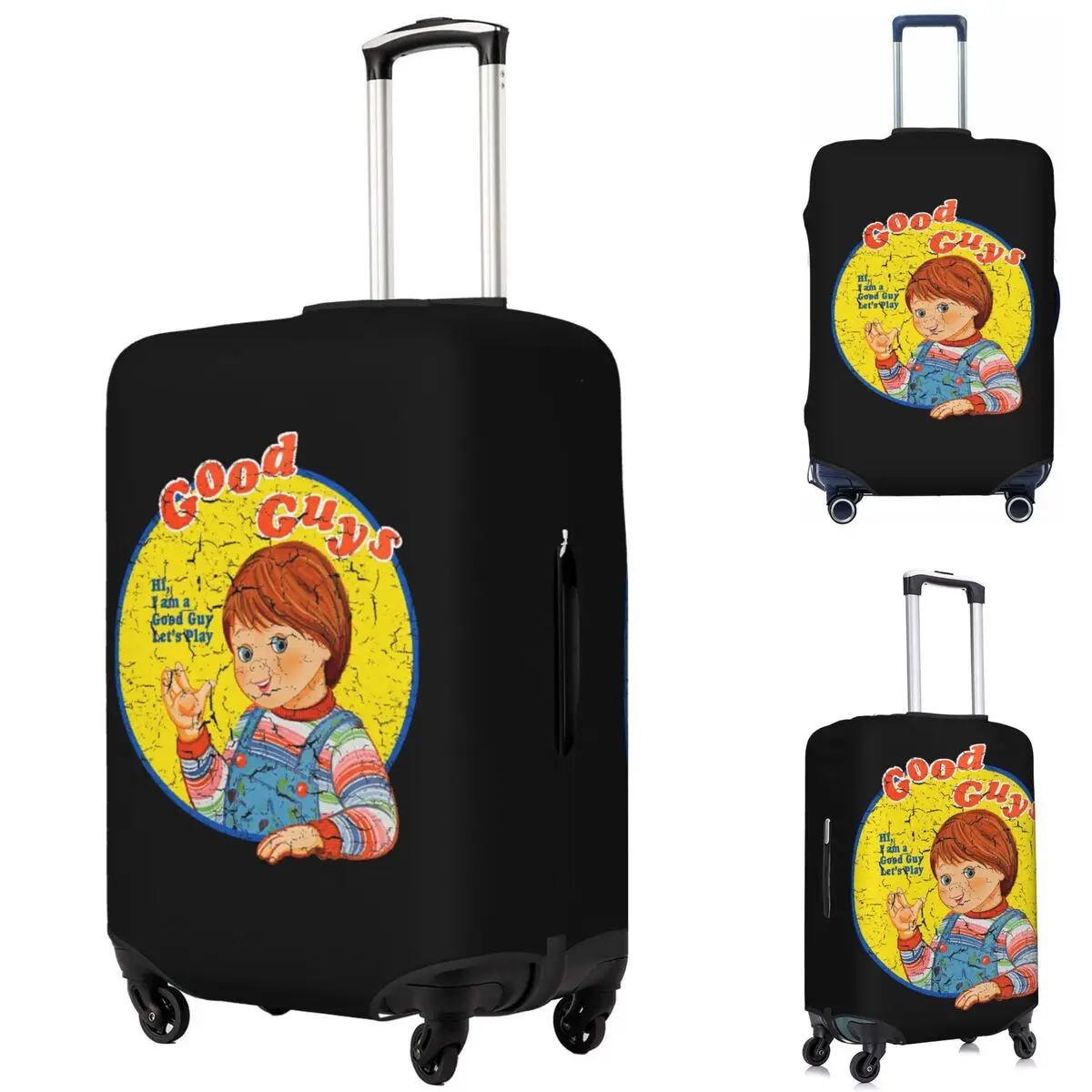 

Good Guys Child's Play Chucky Doll (4) Suitcase Cover Protection Elastic Travel Luggage Protector Covers for 18-32 Inch