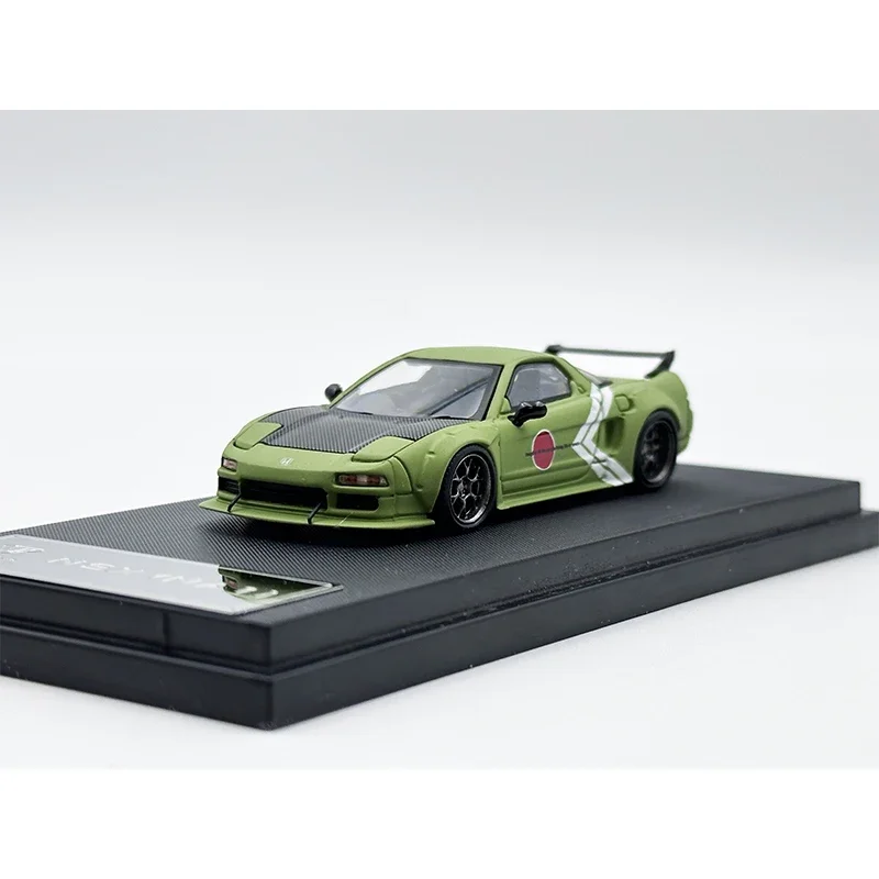 In Stock Star 1:64 LBWK NSX NA1 Carbon Hood Transparent Green Zero Diecast Diorama Car Model Toys