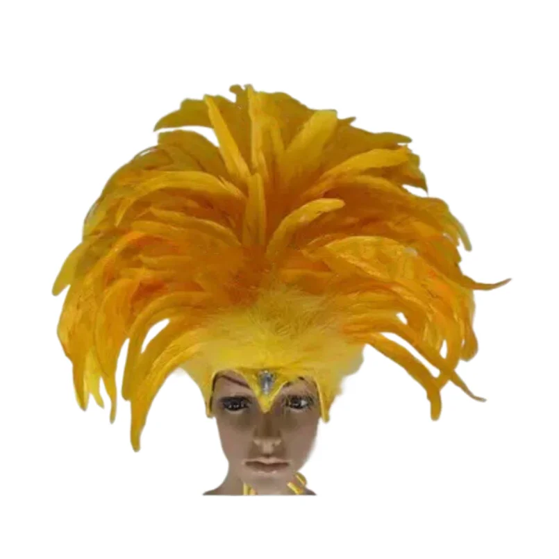 

Many patterns Indian chicken head peacock headband Brazil carnival party festival headwear dance stage headpieces for women