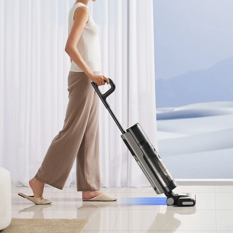 

Double welt household sterilization, mop washing, suction sweeping, hot air drying integrated mopping machine, anti-winding