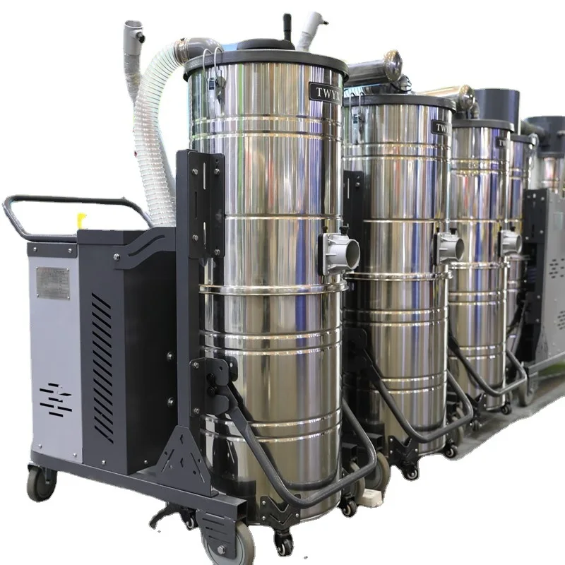 High Efficiency Three Phase Industrial Vacuum Cleaner Dust Collector for Fine Dust Collection Flooring Construction