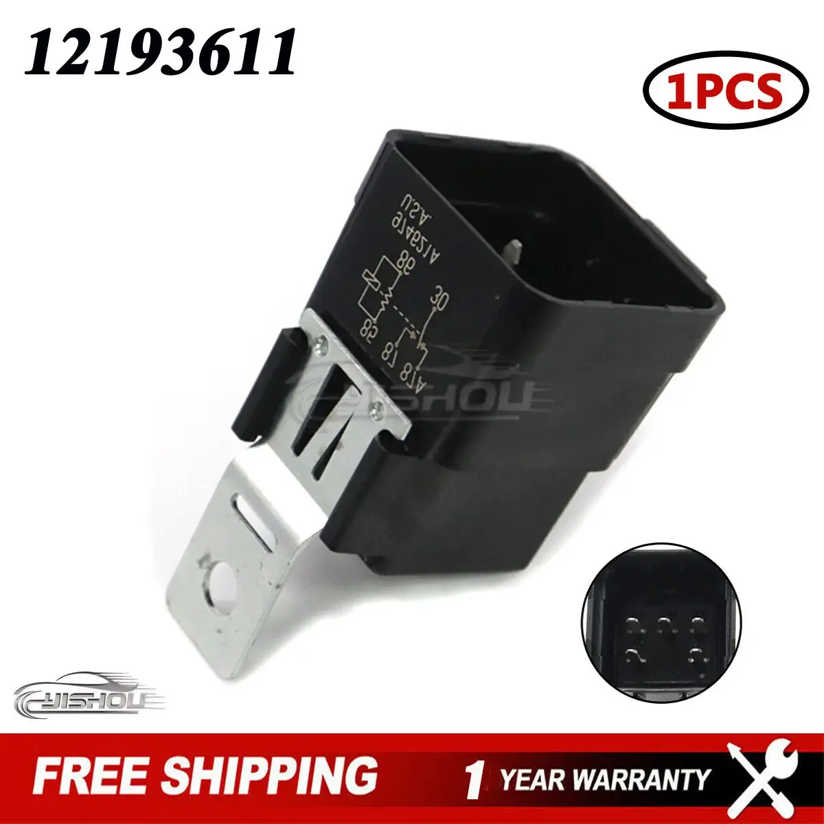 12193611  Car Accessory Power Blower Motor Relay  12077864 VF28-65F14-P01 12135000