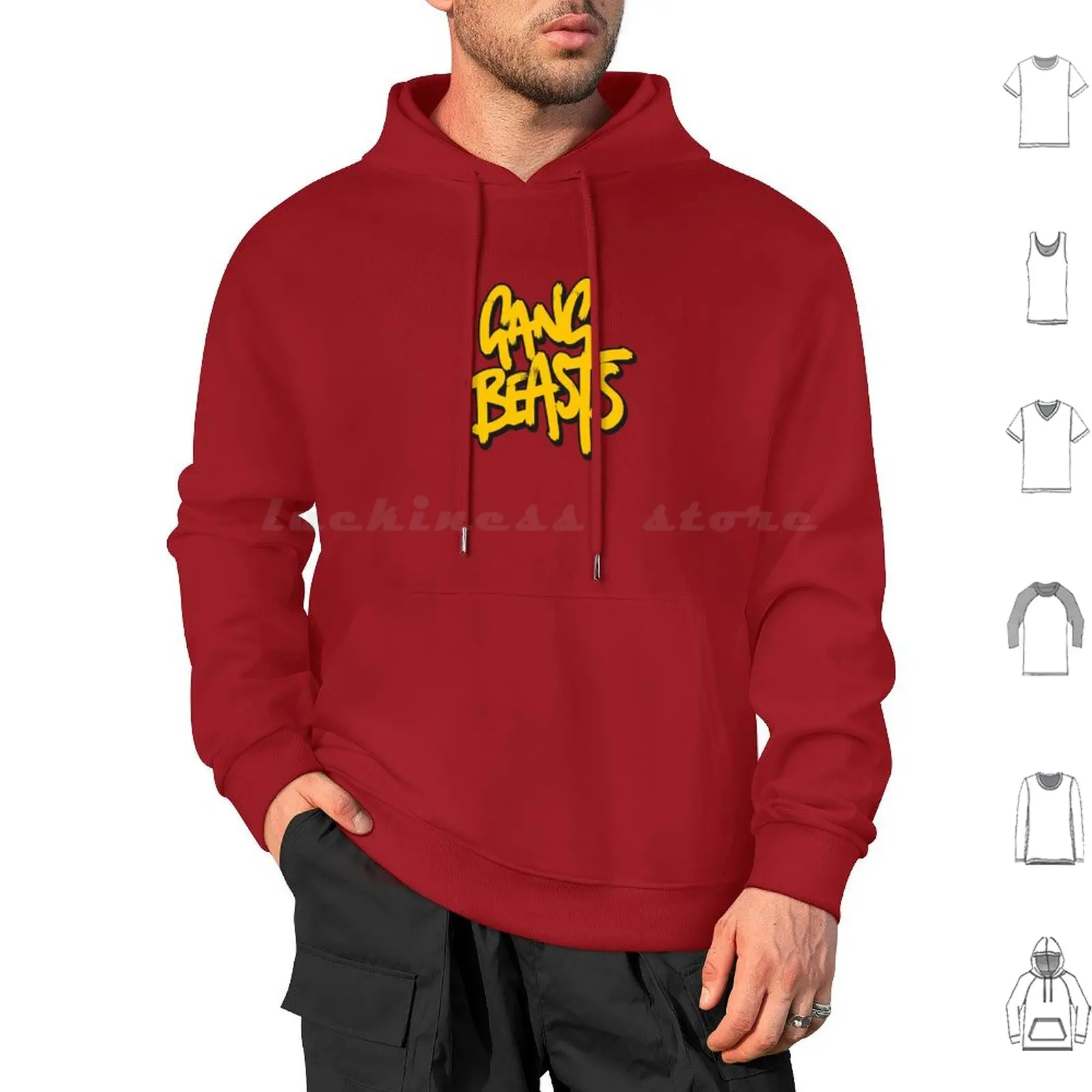 Gang Beast-Sudaderas con capucha para videojuegos de manga larga Gang Beast Gang Beasts Videojuego Videojuegos Videojuegos Videojuegos Gamer Video