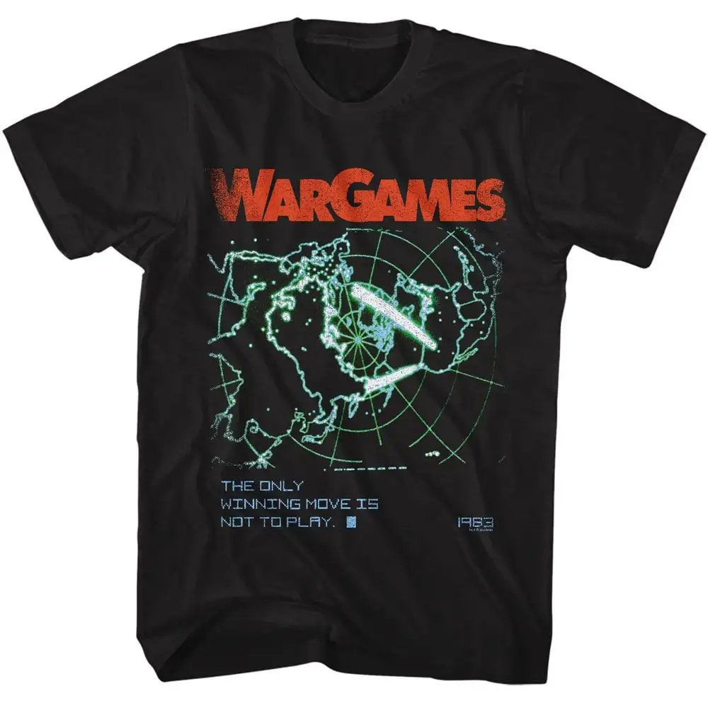 Wargames Winning Move Black Adult T Shirt