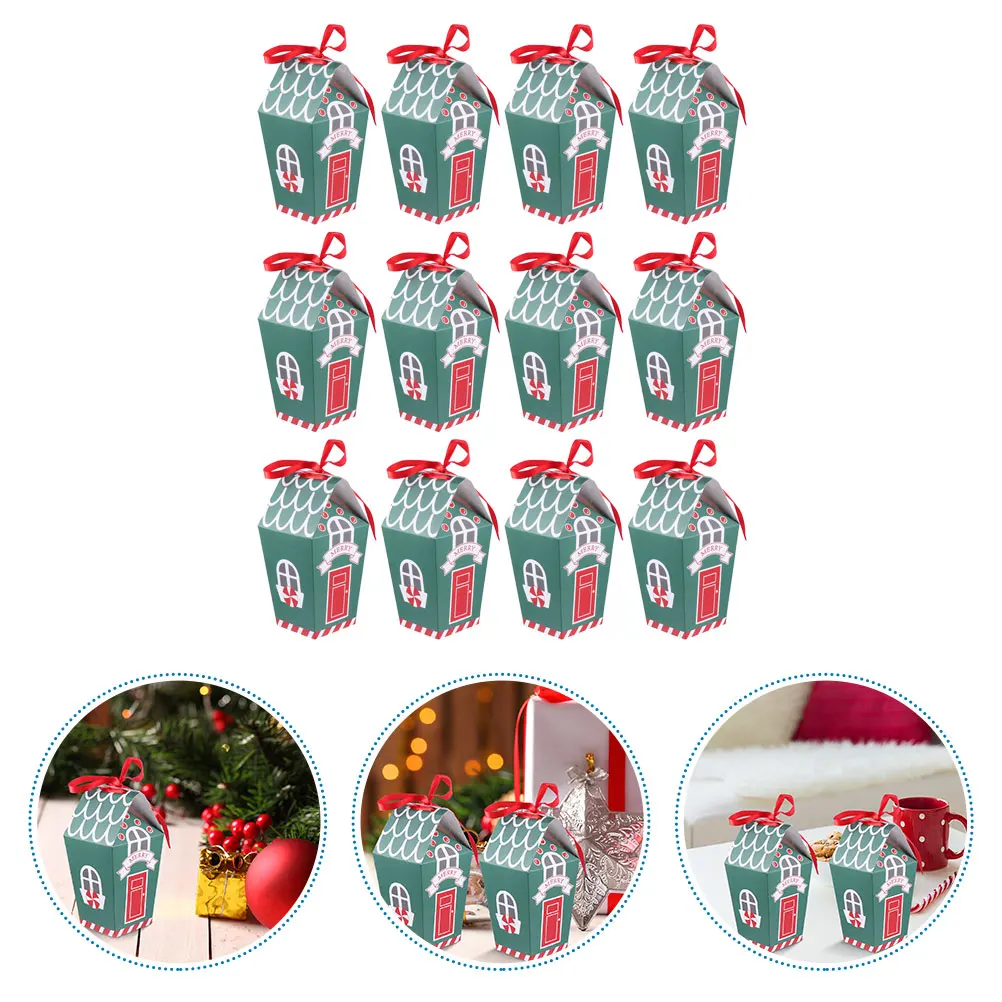 

20pcs Christmas Candy Box Sturdy Kraft Paper Gift Wrapping Boxes Storage Container For Party Sweets Xmas Present Boxes Festival