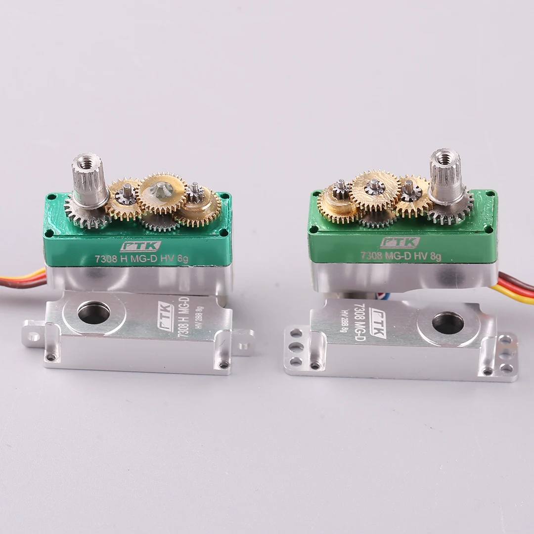 

PTK 7308 MG-D 8g servo Wholesale digital Metal tooth metal case model airplane DLG, F5B F5L F3D F3K Glider aircraft servo