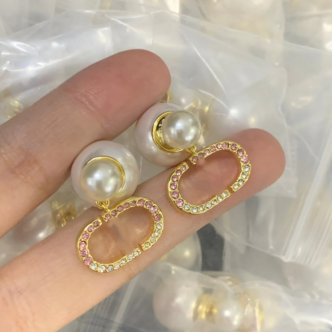 

2026 New Arrival Multicolor Pearl Star Bee Heart Rhinestone Moon Dangle Earrings Trendy Daily Party Jewelry