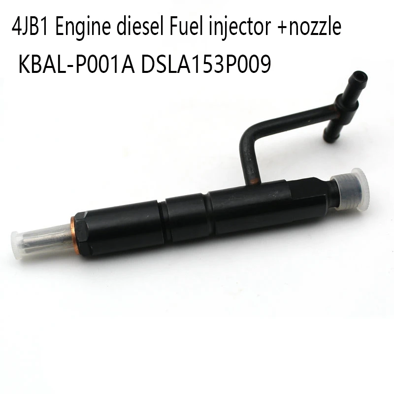 4PCS Fuel Injector Assembly Compatible 4JB1 Engine Diesel Fuel Injector +Nozzle KBAL-P001A DSLA153P009