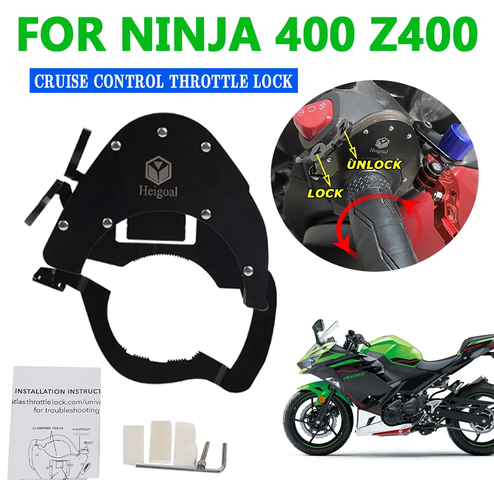 

Для Kawasaki Z400 Z 400 Ninja 400 Ninja 400 2022 2023, аксессуары для мотоциклов, скоростной круиз-контроль, блокировка дроссельной заслонки, вспомогательный руль