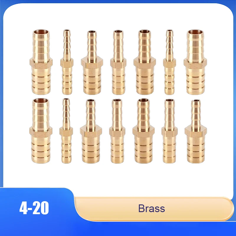 

Brass One-Shaped Plug Diameter Transformer Pagoda 4 6 8 10 12 14 16 19 20mm Reducer Conversion Rugged Wear-Resistant Pipe Joint
