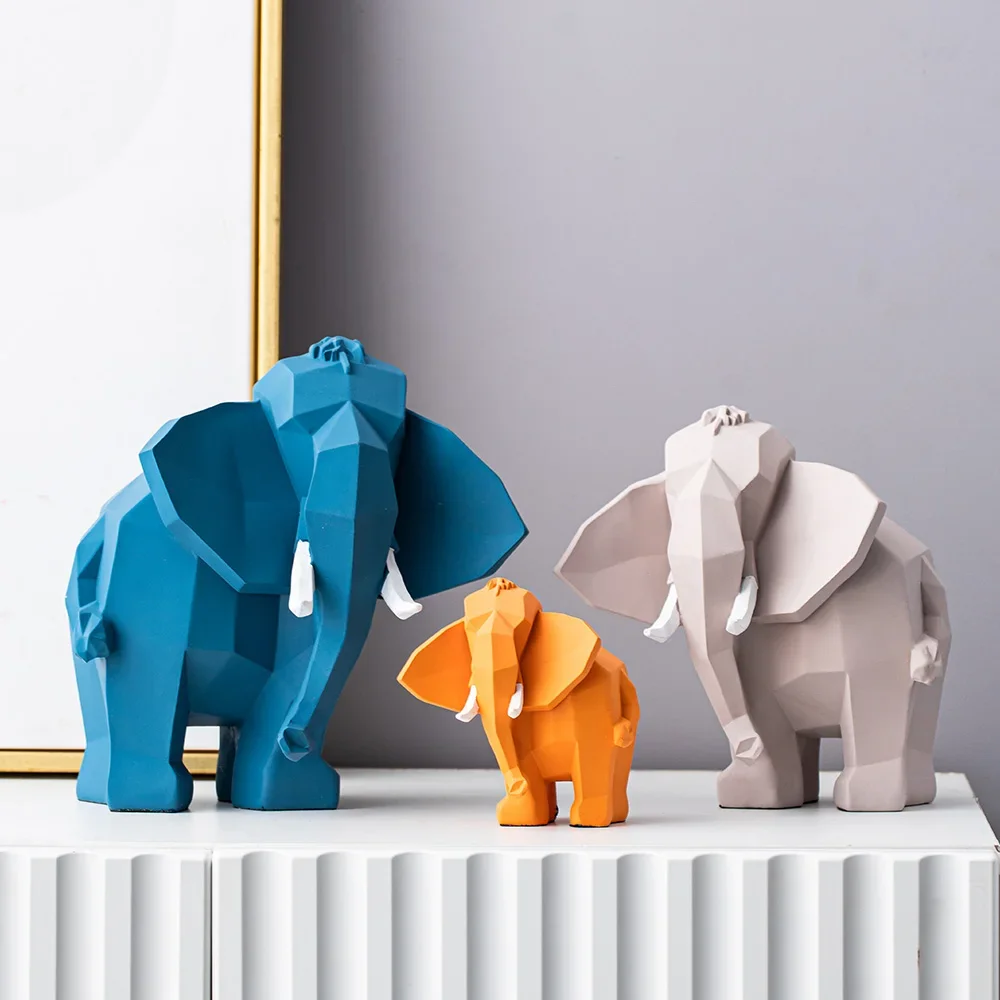 Modern Simple Elephant Decoration Home Soft Decoration Living Room TV Cabinet, Porch Desk Decoration, Housewarming Gift