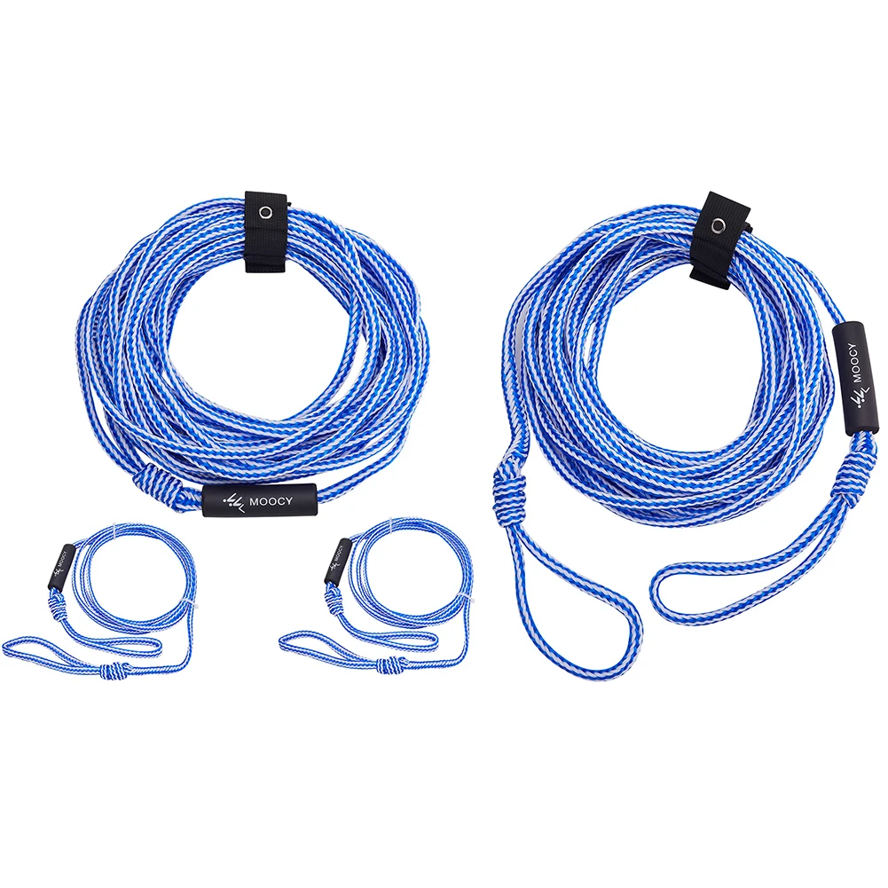 

Буксирный трос для лодки, портативный буксирный трос для лодки, регулируемая длина, устойчивый к ультрафиолетовому излучению, с держателем веревки, аксессуары для серфинга, водных видов спорта