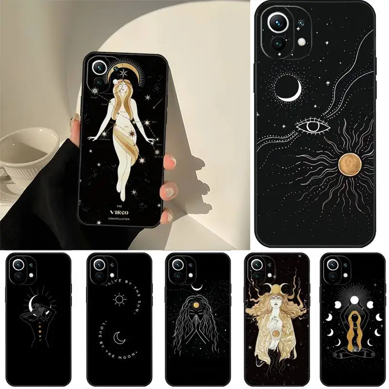 Witch Moon Tarot Mystic Totem Phone Case For Redmi 10T 9S 8T 7 5A 5 4 Note 10 9 8 11 6 Pro High Quality Mobile Phone Bag