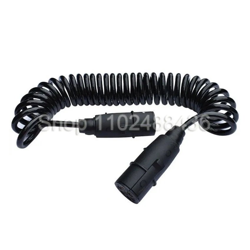 

7-жильный спиральный кабель, соединительный кабель в сборе, силовая катушка, отрывные электрические вилки для прицепа, кабель для прицепа, полуприцеп