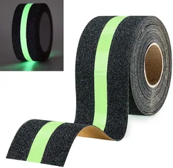 5cm*5m Anti Slip Luminous Tape Adhesive Warning Tape Glow in Dark Stair Bathroom Reflective Tape Non-slip Tape Security Stickers