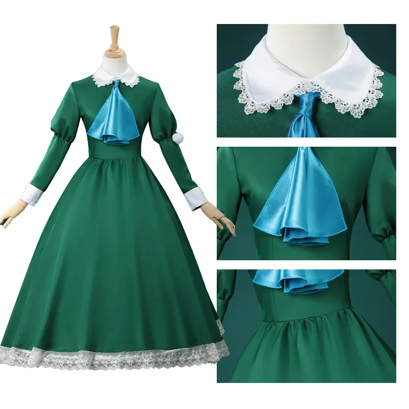 

AIAI 2025Game Identity V Ib Mary Косплей Костюм Garry Хэллоуин Рождественская вечеринка зеленая униформа