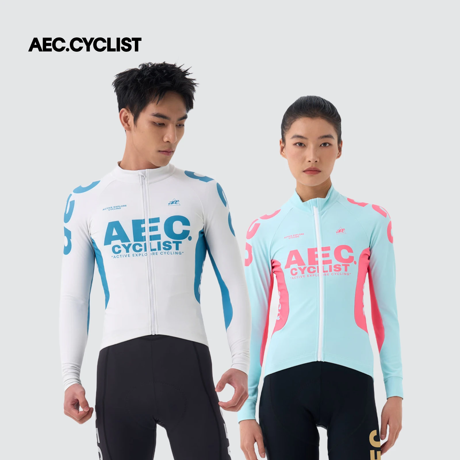 

AEC.CYCLIST Men Women Fleece Cycling Jackets Thermal Winter Bicycle Coats MTB Clothing Pro Team Race Road Bike Shirts