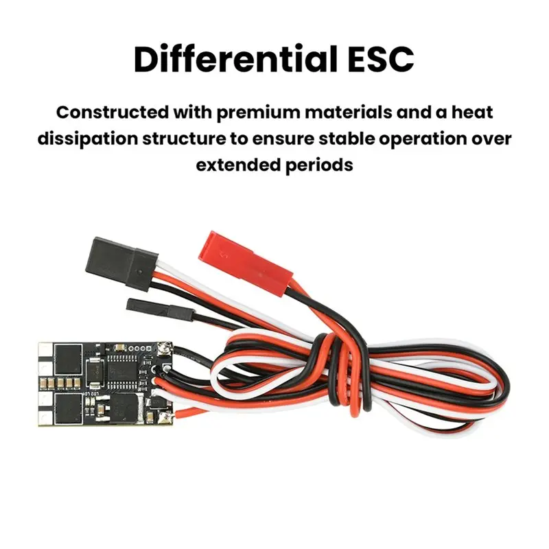 -[No.68 ] Brushed ESC Micro 5A RC Electric Speed Controller 1-2S 6V-14V For DIY For RC Model Car Boat Tank view 5
