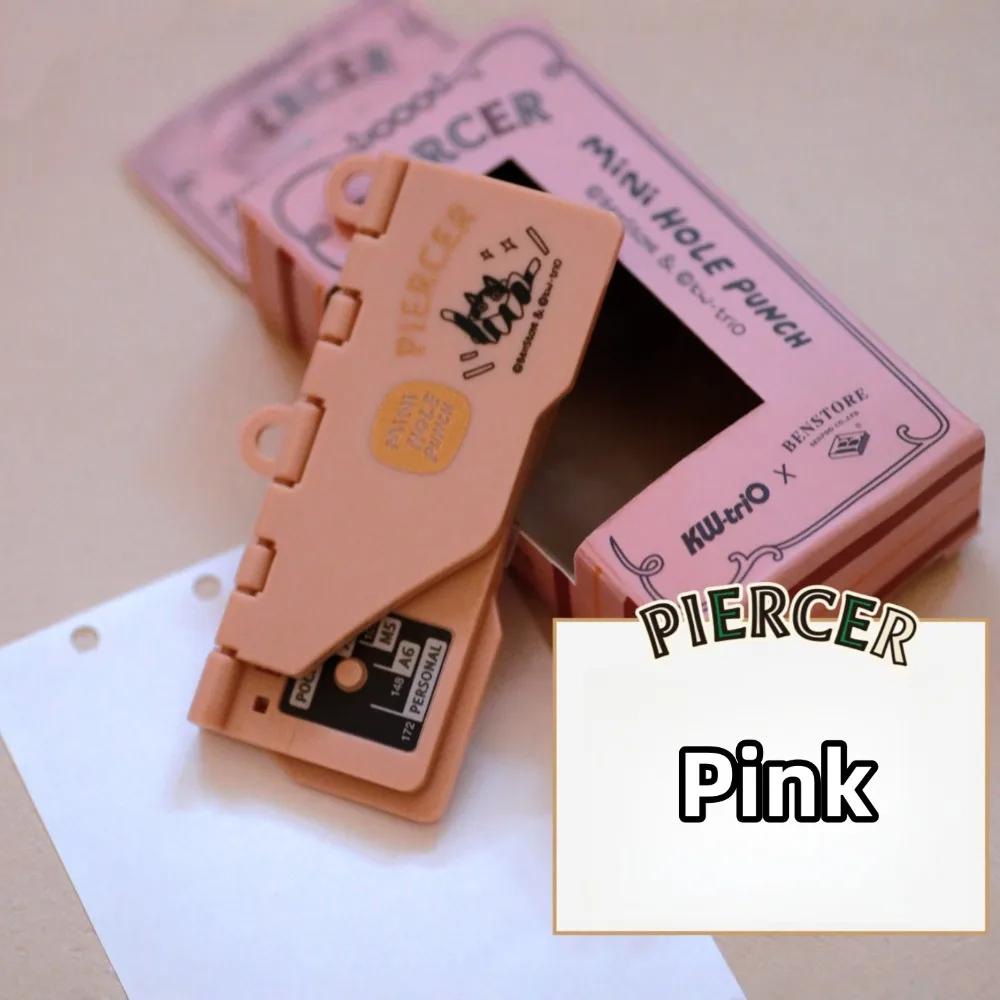 

Portable Card Punch Mini DIY Loose Leaf Core Three-Hole Punch Retro Binder Punching Machine For M5/A7/A6 Office Supplies