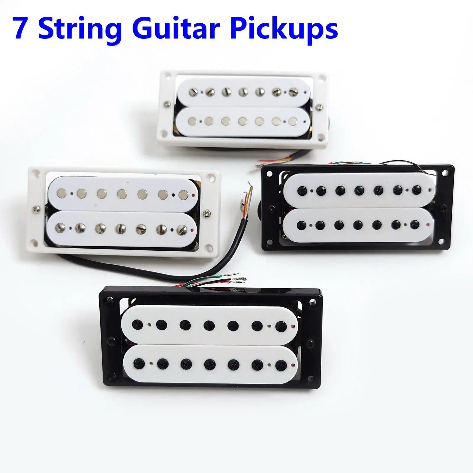 

Guitar Pickups Humbucker 1 Set 7 String Electric Guitar Neck Bridge Pickups Set 4C for Electric Guitars Replacement Parts