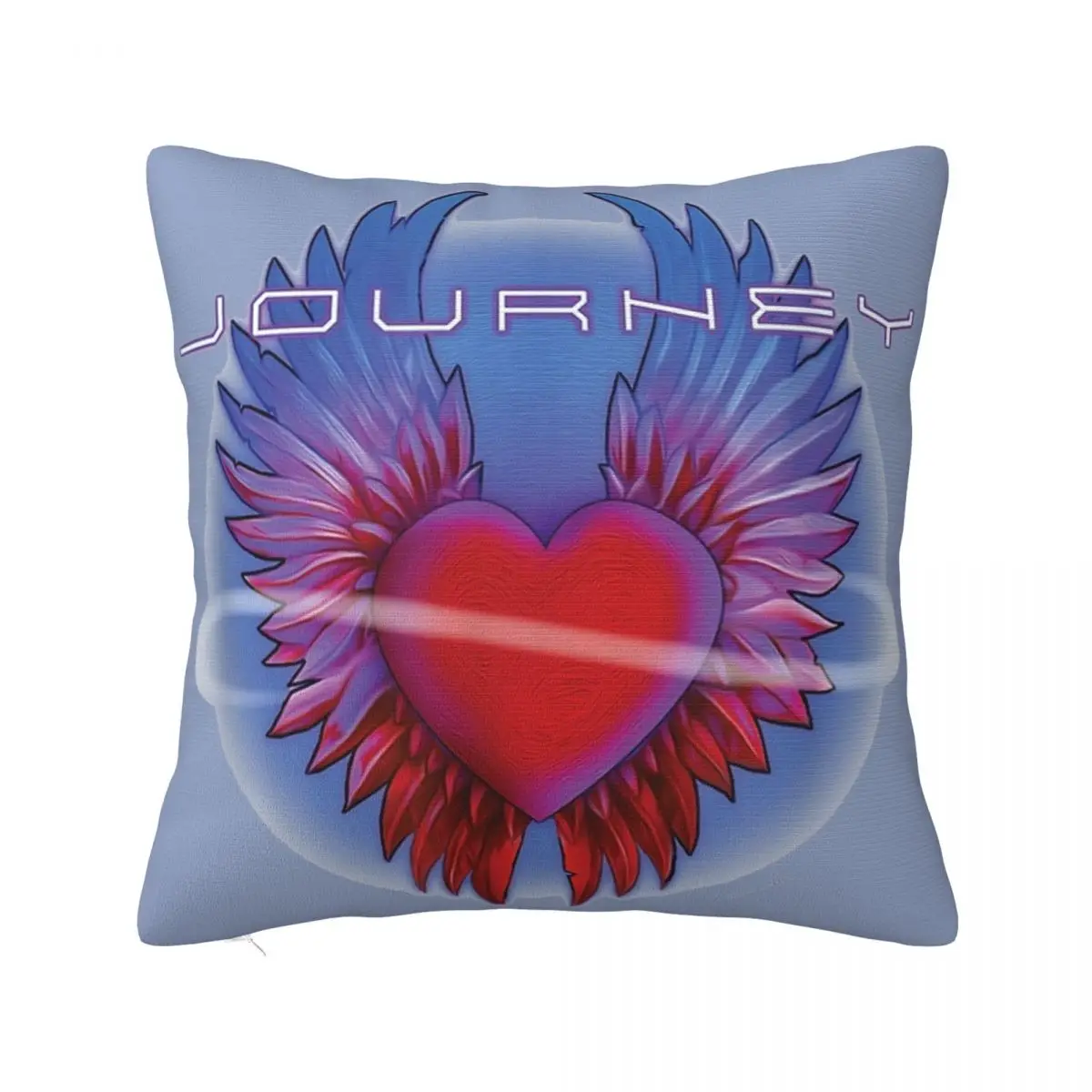 Journey Rock Band Tour 2024 Pillow Covers Printing Cushion Cover Decorations Winged Heart Pillow Case Cover Home Multi Size