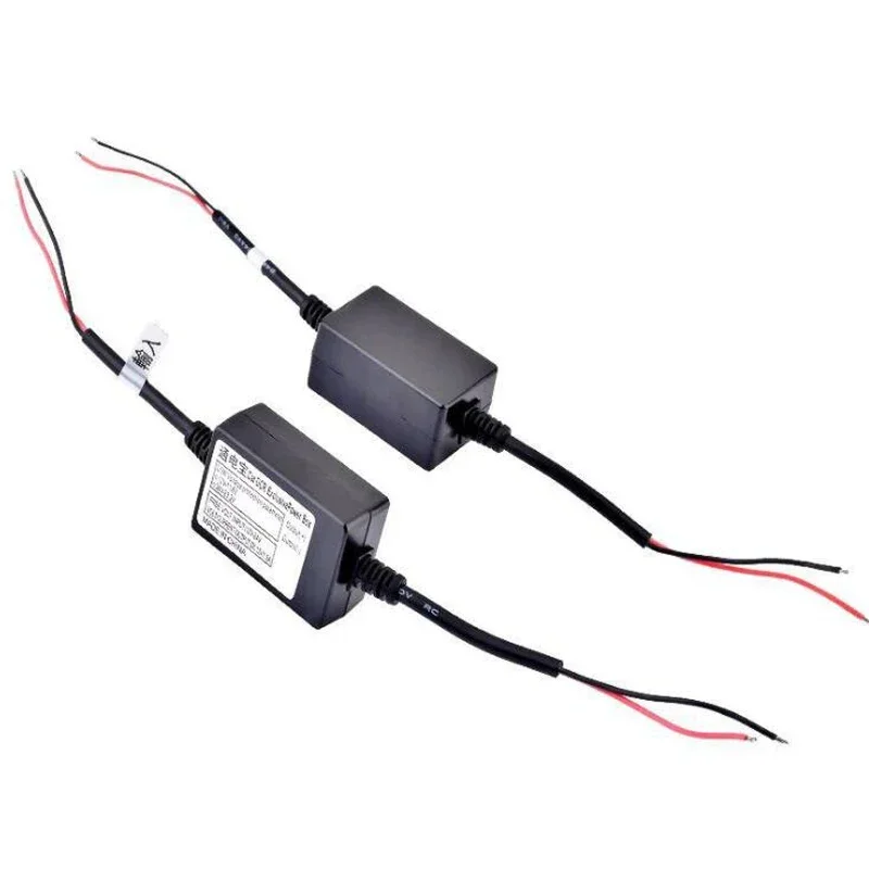 5 peças dc 24 volts a 12 volts dc step down cabo de alimentação transformador conversor 24v para 12v 1.5a cabo adaptador de carregador de telefone de carro